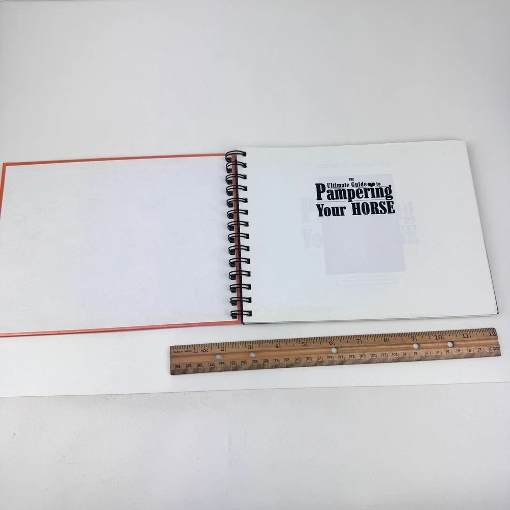 Vtg 2001 Ultimate Guide to Pampering your Horse Hardcover Spiral‎ Bound READ